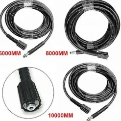 BraVärde Högtryckstvättar-Passar Karcher K2 K3 K4 K5 6M/8M/10M högtryckstvättslang sprayslang 8M