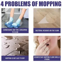 ATELA Rengöringsmedel-2Pcs Golvrengöringslösning för Roborock S8 Pro Ultra/s7 Maxv Ultra/dyad/s7 Dammsugardelar Robotmoppar Antibakteriell