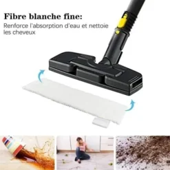 ECLshop Städmoppar-PCS Mikrofiberdukar för SC2 SC3 SC4 SC5 Karcher Easy Fix, Ersättningsdukar för Karcher Ångtvätt SC-serien
