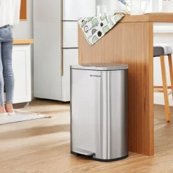 Songmics Soptunnor-Pedalhink 50L - Silver