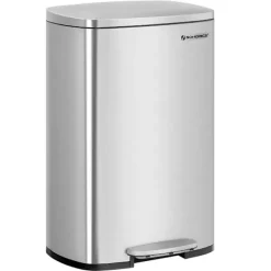 Songmics Soptunnor-Pedalhink 50L - Silver