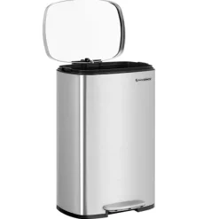 Songmics Soptunnor-Pedalhink 50L - Silver