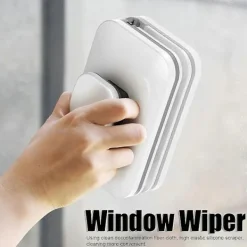 Fönsterrengöring-{PL} Magnetisk fönstertorkare Justerbar torkarrengörare Dubbelsidig glasrengöringstillbehör för hemmabruk