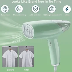 Strykjärn-Plaggstekare, 1000W 100ML Bärbar Strykjärn Vertikal Handhållen Plaggstekare, 30s Snabb Uppvärmning, Ångdesinfektionsmedel för Hem och Resor Sanering Anti-Bakteriell | Fyndiq