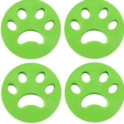 INF Tvättillbehör-Pälsborttagare för kläder - tar bort hund/katthår Grön 4-pack