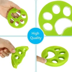INF Tvättillbehör-Pälsborttagare för kläder - tar bort hund/katthår Grön 4-pack