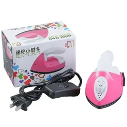 Strykjärn-Pompotops Portabelt Mini Elektriskt Strykjärn 50W, 180°C Konstant Temperatur, 1,5 Min Uppvärmning, för Hem & Resa -[HK]