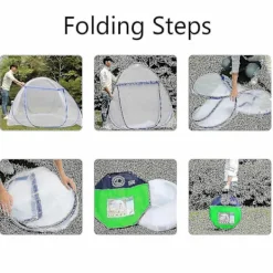 Skadedjur & Insekter-Pop Up Myggnät för Dubbelsäng, Stor Bärbar Tält Resa Dubbeldörrs Blixtlås Sängnät, Enkel Installation, Fint Nät,-WELLNGS 180cm*200cm | Fyndiq