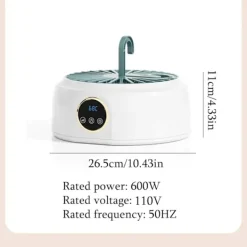 Torktumlare-Portabel Elektrisk Torktumlare 600W med Timer