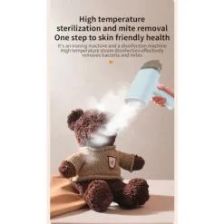 EASTVAPS Ångtvättar-Portabel Handhållen Klädångare, Vikbar Design för Enkel Förvaring