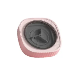 INF Tvättmaskiner-Portabel Vikbar Tvättmaskin med Blått Ljus, 6L Kapacitet, Extern Dränering, Avtagbart Lock