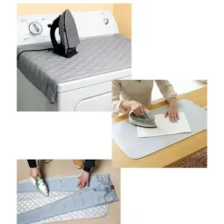 INF Strykjärn-Portabel Värmebeständig Strykmatta, 48x86cm Vikbar Bomullsstrykplatta för säker strykning