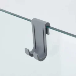 AVANA Fönsterrengöring-Premium Duschsqueegee i Rostfritt Stål, Hängande Utan Borrning, Sil