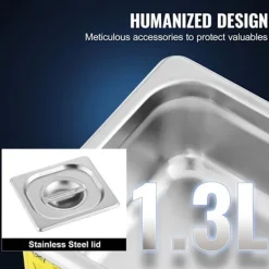 DUOKU Städmaskiner-Professionell Ultrasonisk Tvättmaskin--0.3L-Smyckstvätt med Digital Timer Värme-Rostfritt Stål-40kHz