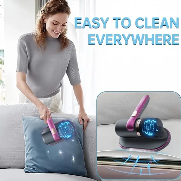 Megabilligt Dammsugare & Tillbehör-Påslös Handhållen Dammsugare med UV och HEPA-filter, Perfekt för Allergiker