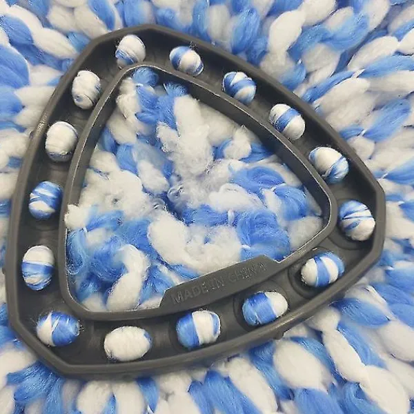 Städmoppar-Qazx 2st rött utbytesmopphuvud, universal 360 mikrofiberspinnmopp för golvrengöring Asdf (vit Mop Replacement Heads