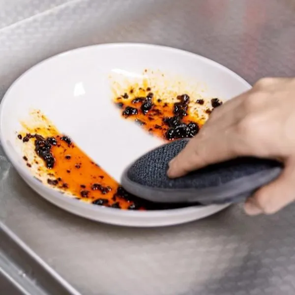 Svampar & Dukar-QD-Disksvampar, 6 dubbelsidiga, icke-repor skrubbdukar, den antibakteriella mikrofibersvampen i köket rengör effektivt allt