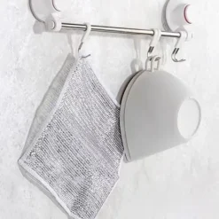 Svampar & Dukar-QQX.20x Grå Multifunktionella Metalltrådsdisktrasor Premium Nylon