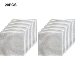 Svampar & Dukar-QQX.20x Grå Multifunktionella Metalltrådsdisktrasor Premium Nylon