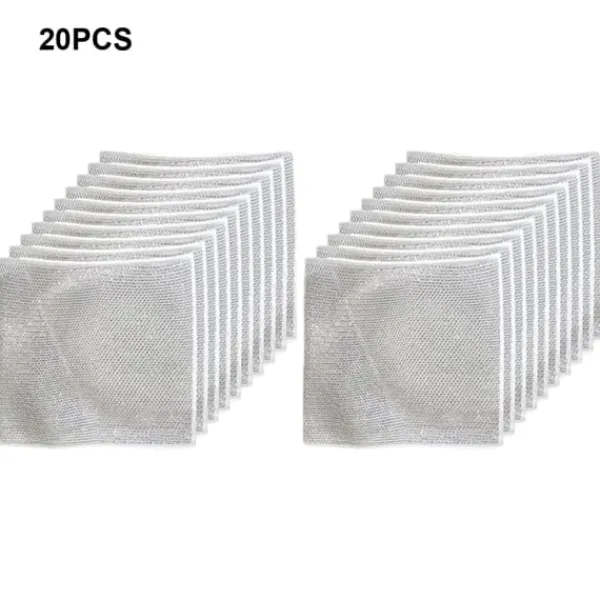 Svampar & Dukar-QQX.20x Grå Multifunktionella Metalltrådsdisktrasor Premium Nylon