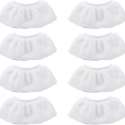 Svampar & Dukar-QU) 8-pack mikrofiberduköverdrag för Kärcher ångrengörare SC1 SC2 SC3 SC4 SC5 CTK10 handmunstyckstillbehör