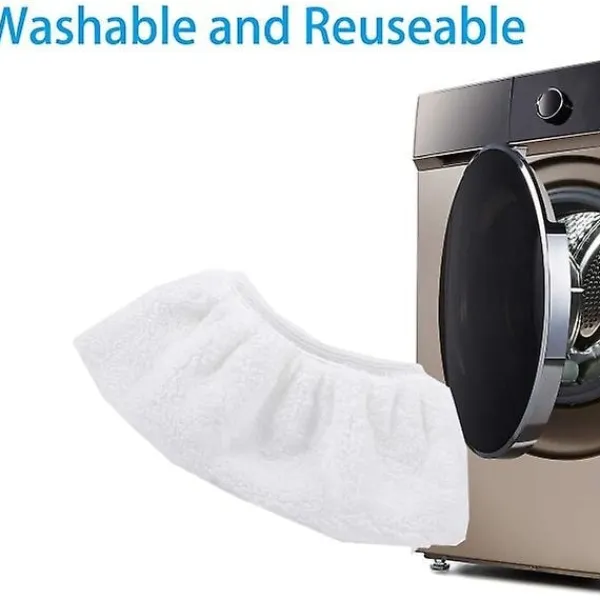 Svampar & Dukar-QU) 8-pack mikrofiberduköverdrag för Kärcher ångrengörare SC1 SC2 SC3 SC4 SC5 CTK10 handmunstyckstillbehör