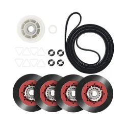Crowned Torktumlare-4392067rc 27" torktumlare reparationskit för Wpw10314173 trumma 661570v rem 279640 spännrulle reparationskit