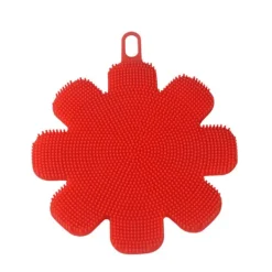 Svampar & Dukar-(Röd plommon, puderplommon, blå plommon) silikon diskborste - Wonder[PL]