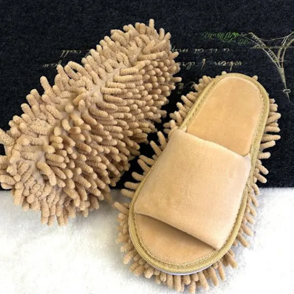 Städmoppar-Rengör tofflor för att torka av golvet med öppen tå, lata tofflor S