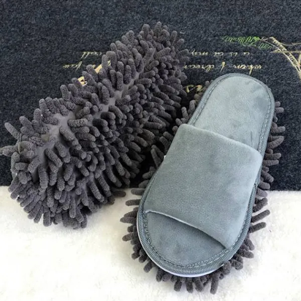 Städmoppar-Rengör tofflor för att torka av golvet med öppen tå, lata tofflor S