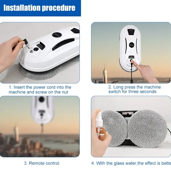 NSF Fönsterrengöring-Rengöring Robot dammsugare för fönster rengörare