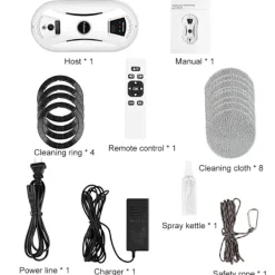 NSF Fönsterrengöring-Rengöring Robot dammsugare för fönster rengörare