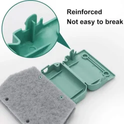 J-star Fönsterrengöring-Rengöringsborstar för 3-pack fönsterspår för alla skrymslen och springor (grå+beige+grön)