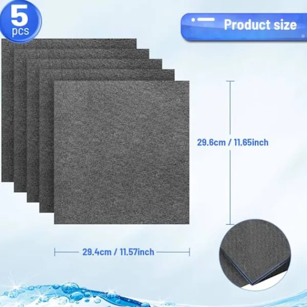 Svampar & Dukar-Rengöringsdukar 30x30cm, 5-pack Återanvändbara Tjocknade Magiska Mikrofiberdukar för Fönster Spegel Bil