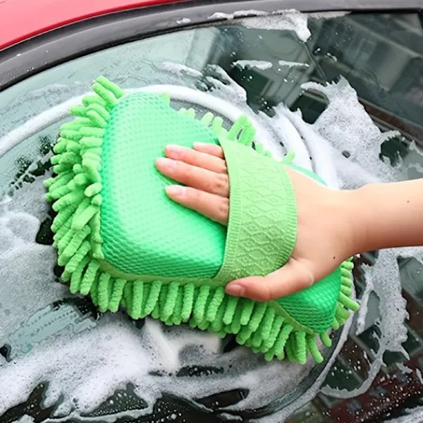 Svampar & Dukar-Rengöringssvampblock i slumpmässig färg, bildekorering, stark fläckborttagning, korall med hög densitet 1pc