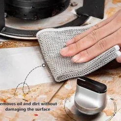 Svampar & Dukar-Repfri diskborste i stålull, japansk ståltrådsskrubb för kastruller, stekpannor, diskhoar, multifunktionell köksrengöringsduk för våt och torr användning | Fyndiq