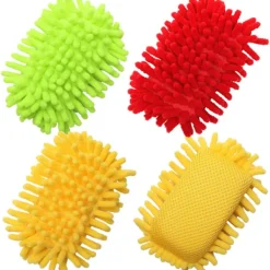 Svampar & Dukar-Repfrika Mikrofiber Svamp, Repfrika Skurspongar för Multi-Användning med Hög Skurkraft - Enkel Rengöring av Diskar (3-pack)