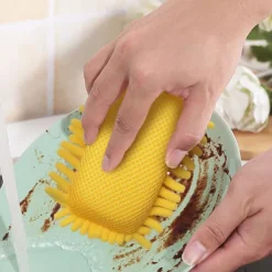 Svampar & Dukar-Repfrika Mikrofiber Svamp, Repfrika Skurspongar för Multi-Användning med Hög Skurkraft - Enkel Rengöring av Diskar (3-pack)