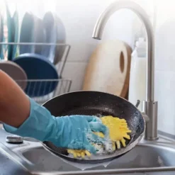 Svampar & Dukar-Repfrika Mikrofiber Svamp, Repfrika Skurspongar för Multi-Användning med Hög Skurkraft - Enkel Rengöring av Diskar (3-pack)