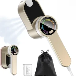 Strykjärn-Rese Mini Steamer Portabel LED Klädångare - 6 Smarta Lägen - 9s Express Uppvärmning - 1200w Klädångare - Guld