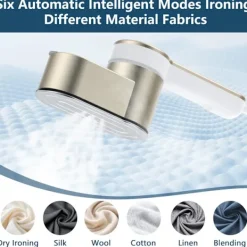 Strykjärn-Rese Mini Steamer Portabel LED Klädångare - 6 Smarta Lägen - 9s Express Uppvärmning - 1200w Klädångare - Guld