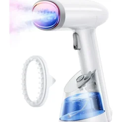 Strykjärn-Reseånggenerator 1200W Portabelt Resestrykjärn med 250ml Vattentank, Idealisk för Hem och Resor Reseånggenerator Vit