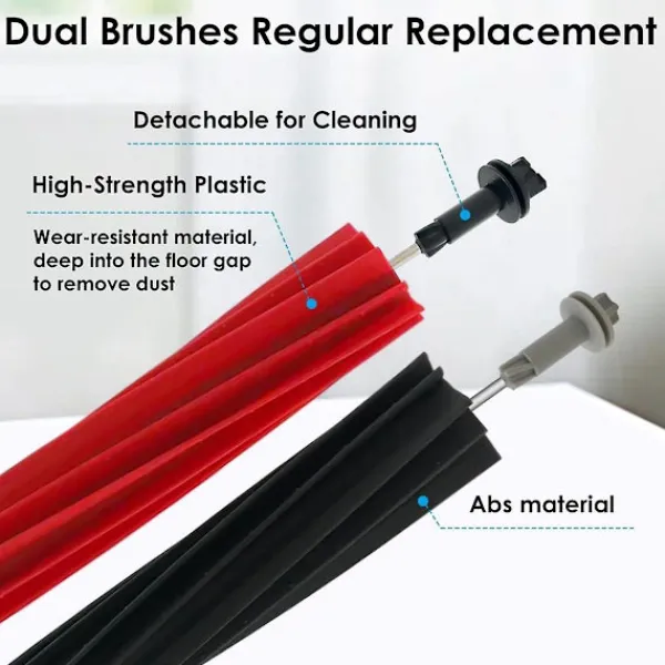 YIXI Dammsugare & Tillbehör-Reservdelar för Roborock Q5 Pro+/q8 Max+ (plus) dammsugare huvudsidoborste Hepa-filter moppduk dammsugarpåsar