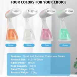 Strykjärn-Resesånggenerator - Grön, 1500W Bärbar strykjärn, Perfekt för