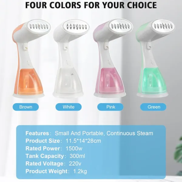 Strykjärn-Resesånggenerator - Grön, 1500W Bärbar strykjärn, Perfekt för