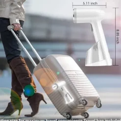 Ångtvättar-Resesånggenerator 1400W Bärbar Resekläder Strykjärn med 250ml Vattentank, Idealisk för Hem och Resor Resesånggenerator Vit