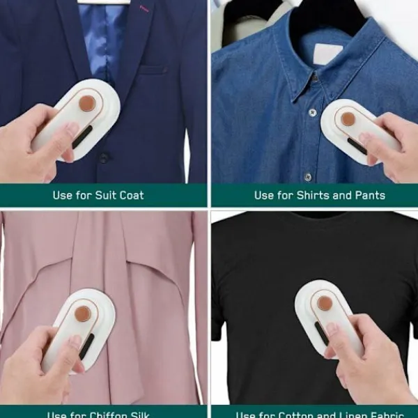 Strykjärn-Resestrykjärn: Resestrykjärn - Ministrykjärn - 20s Snabb uppvärmning - 50 ML Vattentank - Våt och torr för hem och resor - Vit