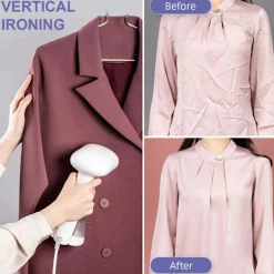 Strykjärn-Resestrykjärn Vertikal Ångare, Portabel Handhållen Klädångare med Vattentank, Idealisk Ångare för Hem och Resa