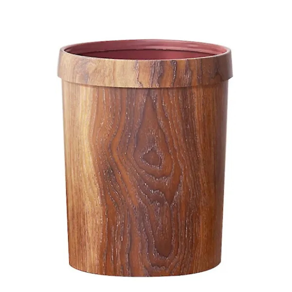 DMstore Soptunnor-Retro Träimitationssopbehållare för Hem, Vardagsrum, Kök
