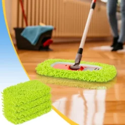BästaGåva Städmoppar-Reusable Microfiber Dry Mop Pads for Wet Mops Compatible with Swiffer Sweeper Mop Replacement Mops for Floor Cleaning 4 Pack